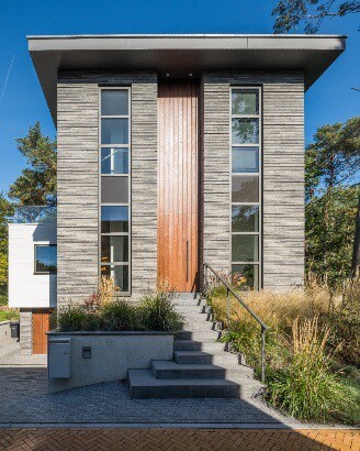 Stan van den Wildenberg ontwerpt bos villa vooraanzicht