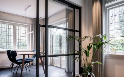 binnenhuisarchitect Wildenberg ontwerpt studeerkamer met stalen schuifdeuren binnenhuisarchitect Wildenberg ontwerpt studeerkamer met stalen schuifdeuren
