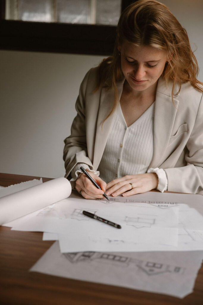 Wildenberg interieurarchitect interiorarchitect Ashley Hoekerd kantoor schetsen Baanbeelden