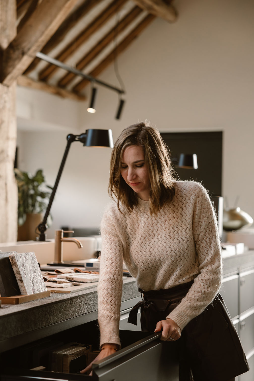 Wildenberg interieurarchitect interiorarchitect Jenny Meister kantoor lade materialen Baanbeelden