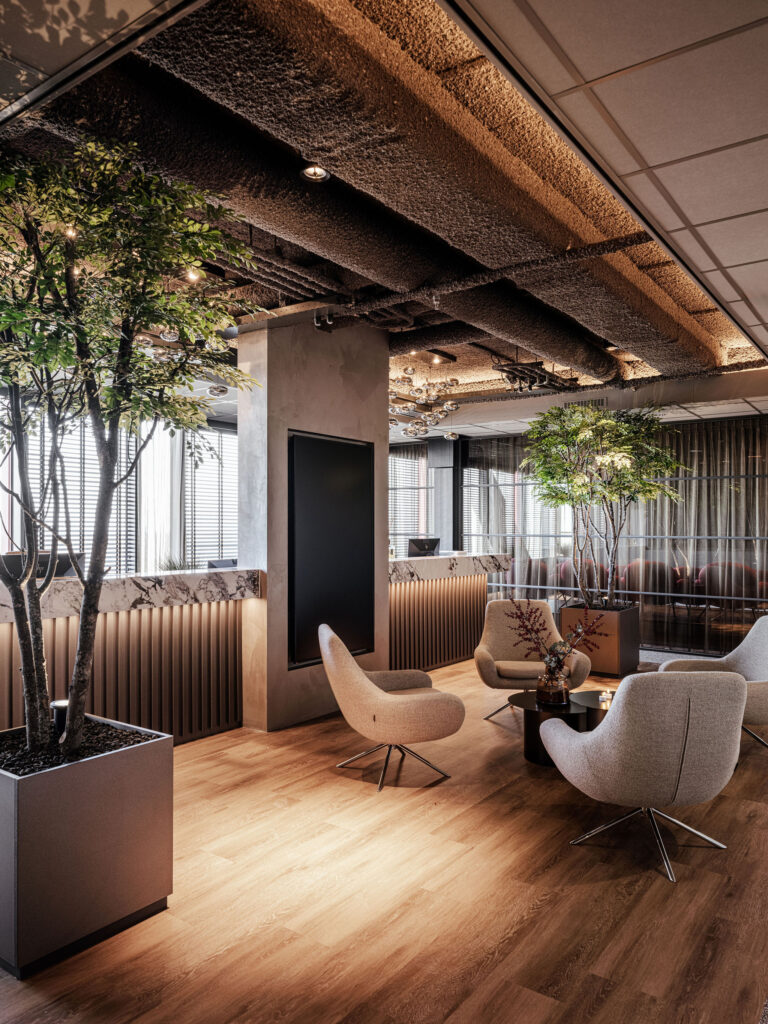 interieurarchitect Wildenberg interieurarchitectuur Benkey WTC Almere 21e verdieping Liviza receptie