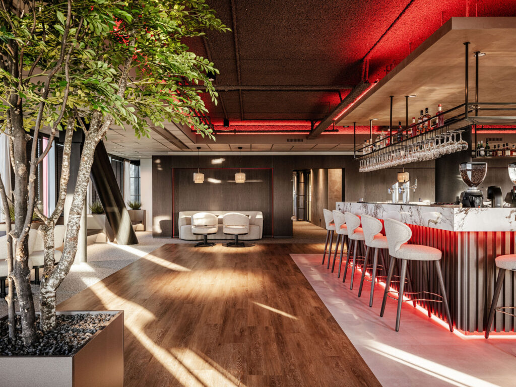 interieurarchitect Wildenberg interieurarchitectuur Benkey WTC Almere 21e verdieping Peter Baas Wijzonol sky bar