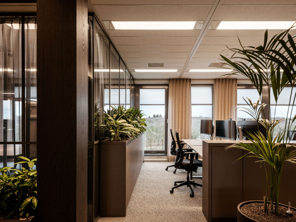 interieurarchitect Wildenberg NTT Data kantoor Meinema Peter Baas flexwerkplek groen